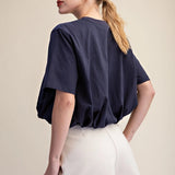 Lisa Bubble Hem Tee
