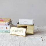 Etched Stainless Steel Recipe Box