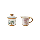 Stoneware Sugar Pot w/Creamer
