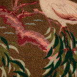 20" Cotton Velvet Chinoiserie Pillow