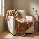 Jacquard Throw With Fringe