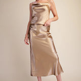 Glitter Midi Skirt