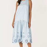 Cotton Eyelet Midi Dress