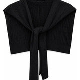 Nora Cable Knit Shoulder Wrap