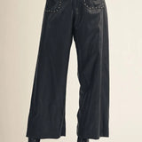 Studded Leather Pants