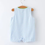 Baby Boys Embroidered Romper