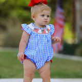 4th Of July Flag Romper