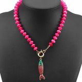 Beaded Fish Necklace