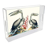 Pelican Serving Lucite Tray