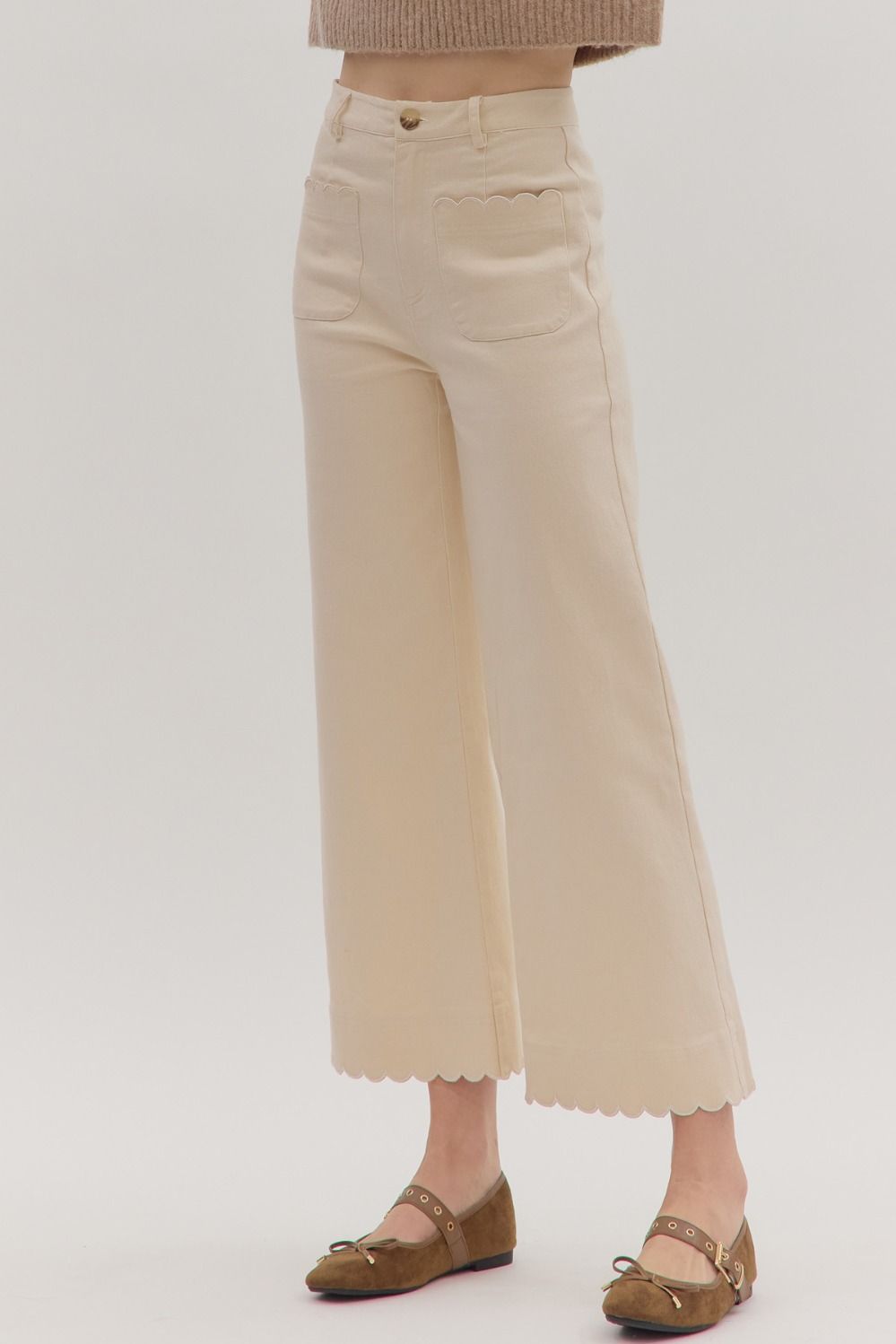 Gianna Scalloped Pants