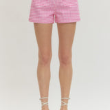 Morgan Gingham Short