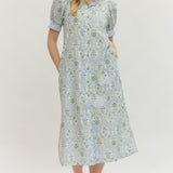 The Eleanor Ruffle-Neck Midi