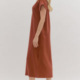 Daniella Collared Midi Dress