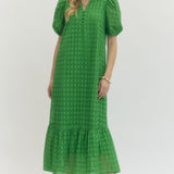 The Charlotte Eyelet Midi Dress