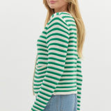 Cropped Button Front Sweater