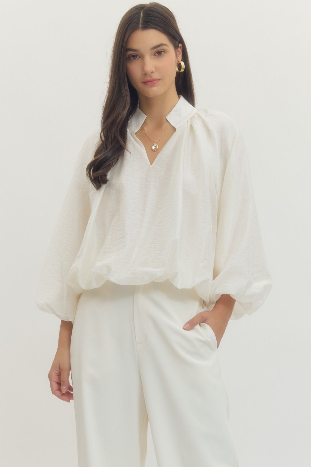 The Vivienne Balloon Sleeve Top