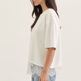 Laced Hem Top