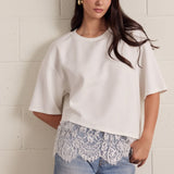 Laced Hem Top
