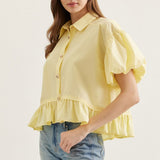 Ruffle Hem Top