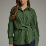 Emilie Twist Button Down