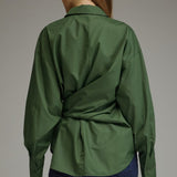 Emilie Twist Button Down