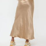 Mary Katherine Crushed Satin Skirt