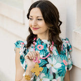 Bright Pink Jade W/ Lydia Cross
