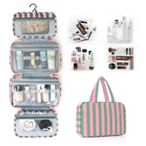 Striped Hanging Toiletry Bag