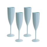 Garden Party Scalloped Acrylic Champagne Flute