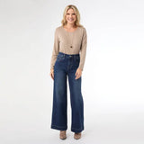 Everstretch High Rise Wide Leg Jeans
