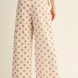 Scalloped Polka Dot Pants