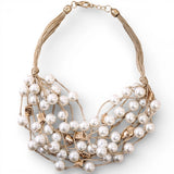 Chunky Coastal Peal Necklace