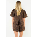Suede Animal Top