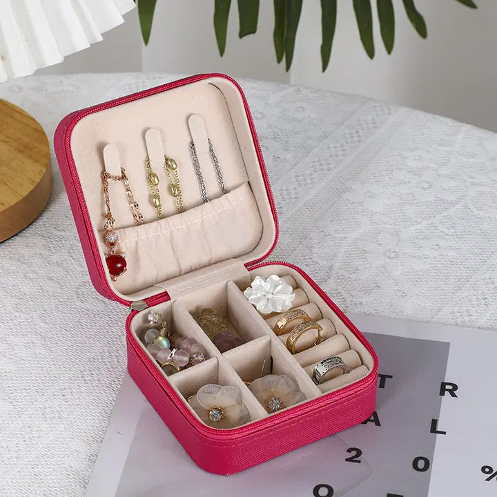 Zipper Travel Jewelry Box