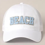 Beach Chenille Baseball Cap