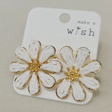 Handwoven Petal Flower Earrings