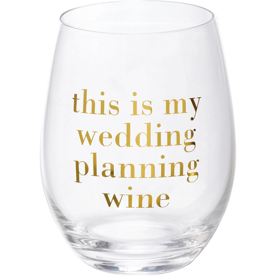Wedding Planning Wine Glass