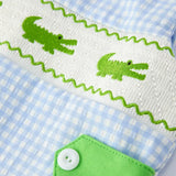 Baby Boys Embroidered Romper