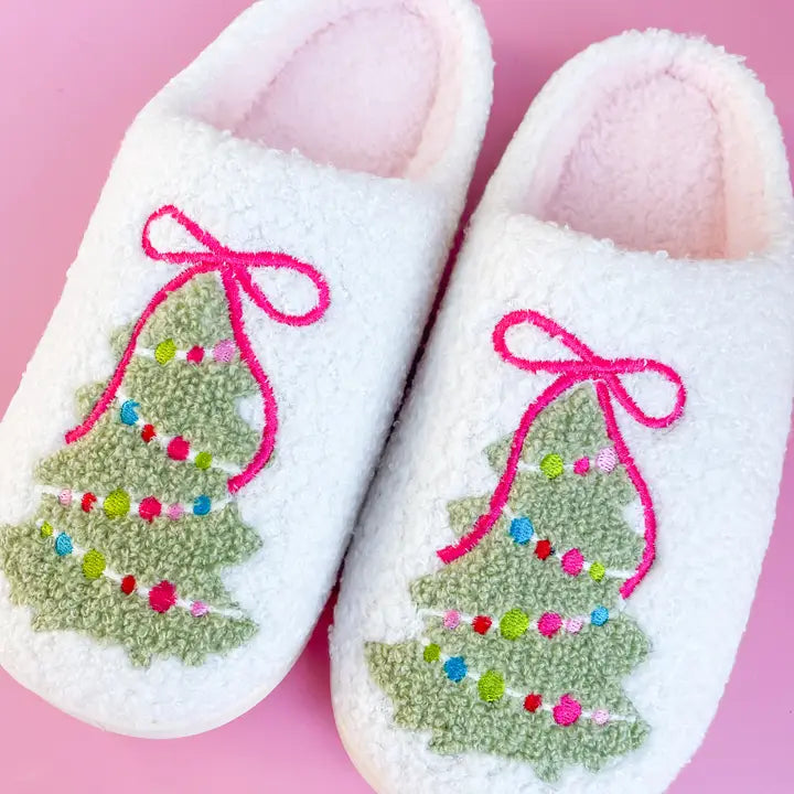 Christmas Tree Slippers