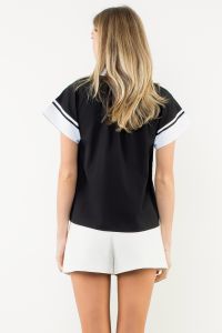 Short Sleeve V-Neck Top