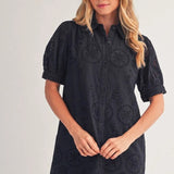 Laurel Eyelet Mini Dress