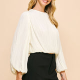 Adalyn Pleated Blouse