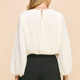 Adalyn Pleated Blouse