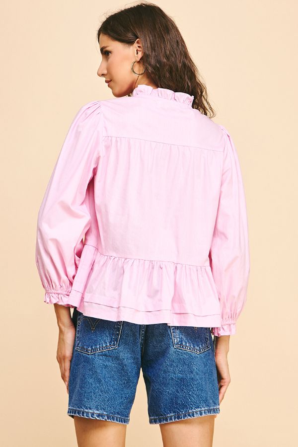 Gracie Ruffle Bow Blouse