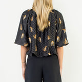 Leopard Print Bubble Top