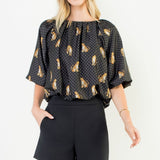 Leopard Print Bubble Top