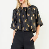 Leopard Print Bubble Top