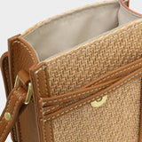 Porta Raffia Phone Bag