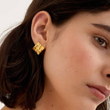 Taya Woven Stud Earrings