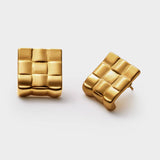 Taya Woven Stud Earrings